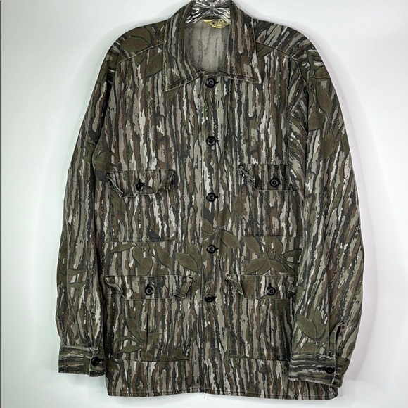 Vintage Buck Apparel Camo Long Sleeve Button Down Shirt XL - Picture 1 of 10